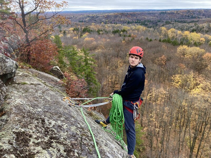 Top of second pitch on a beautiful fall day.