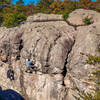 Rabies, cliping anchors. Photo by Atl Rock Climbing Company.