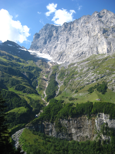 Just another gorgeous glacial waterfall across the valley. I hope this photo doesn't come to represent historical conditions in the future.