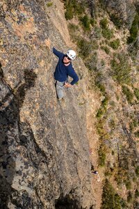 Right side of Bear Cliff above the road and approach trail. photo with permission of Jerry Dodrill 2021