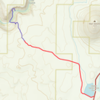 Here is a more detailed image of south approach. Red=high clearance 2wd road, 1.6 miles. Blue=hiking, .79 miles, 242' elevation gain on the way in, 426' on the way out. Red pin is legal BLM camping near Prophecy Wall, green blocky line is BLM boundary.