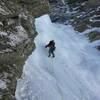 First pitch - Pinnacle Gully, Huntington Ravine, Mt. Washington, NH