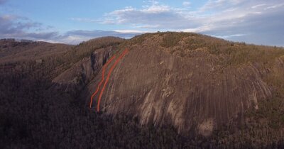 Rough outline. Pipsissewa on the left Hostis Humani Generis on the right photo Timmy Wheatley
