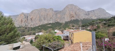 As seen from the town