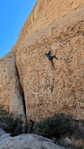 Pulling into the crux sequence
