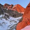 Sunrise from the base of the climb.