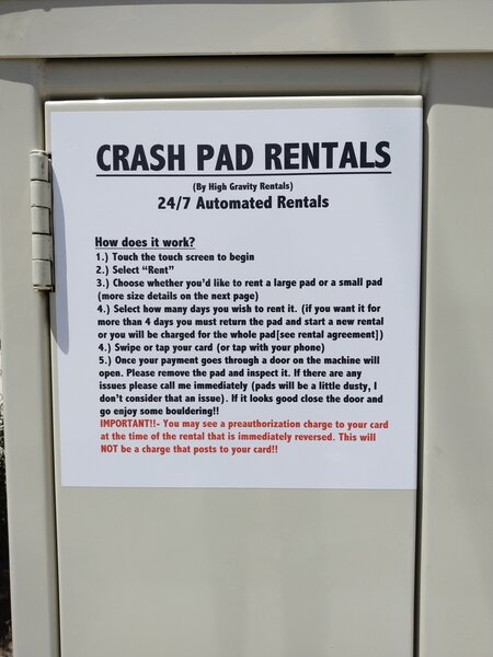 24/7 crash pad rental details.