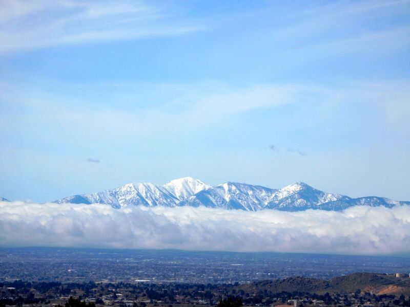 San Gabriel Mountains in winter, South Park