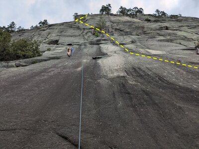 The first pitch of Hvorfor ikke?. Via Dolorosa is drawn in yellow.