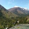 View up valley from the top