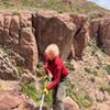 Conservation Day trail maintenance on May 21, 2022 as part of a joint Access Fund/NPS/SCMA project.