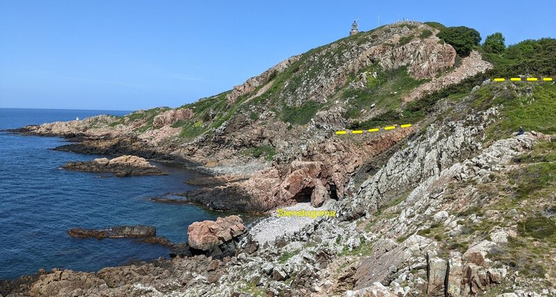 Stenstugorna and the lighthouse as viewed from the top of Åkersberget.