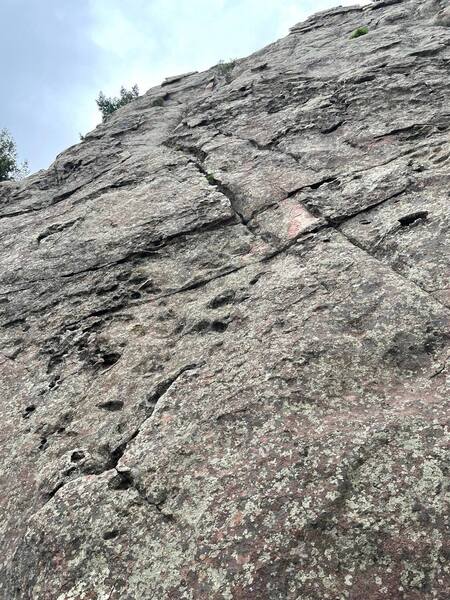 Looking at the East face of the Overture from the base.