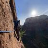 Ron on the traverse