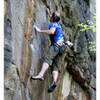 Dan on Harlequin (5.12b) 5/2013