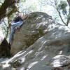 Mike A. on the Beak boulder.