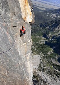 Jed Porter moving through the pendulum pitch