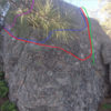 Hawaii Boulder Lines: Prismatic (Pink), Black Rainbow (Red), Refraction (Blue), 'Ele 'ele (Green)