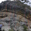 The center Wall where the trail meets the cliff.