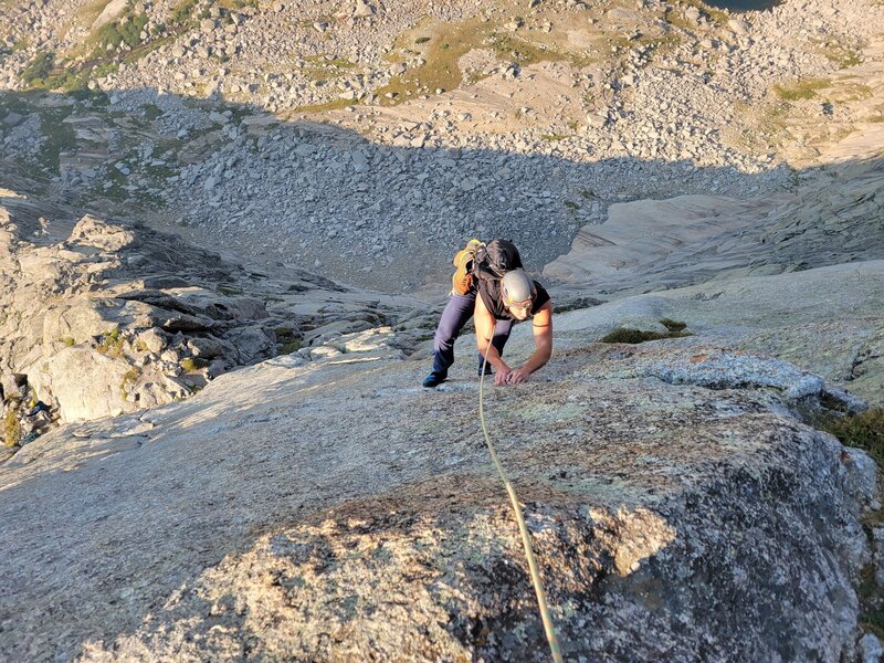Crux move of the Cracks