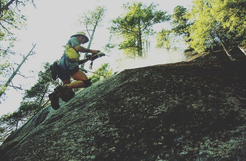 Jeff Ranish putting in a bolt at index before we made the first