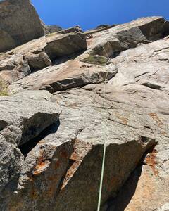 Tony B. on the easiest way up Quintet.<br>
<br>
Photo used with permission from Joseffa Meir.