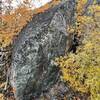 Lakeside boulders - the first boulder to the left.