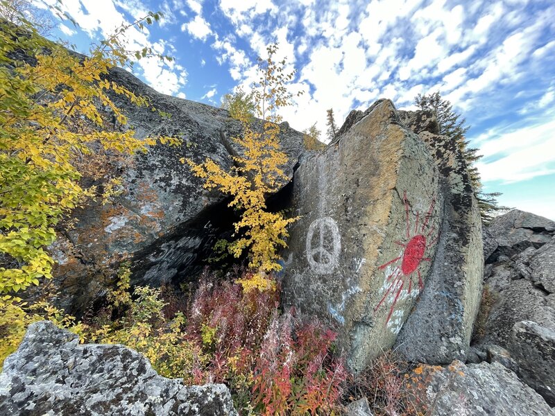 Lakeside boulders - the cave and talus blocks