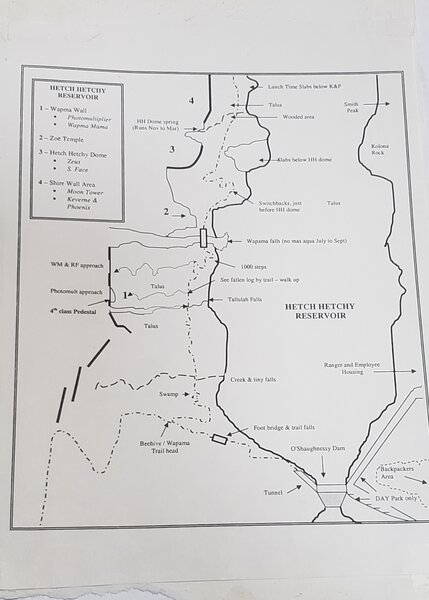 Hetch Hetchy map topo