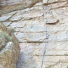 Me at the small roof section, my first ever lead climb.