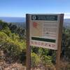 Climbing sign at the parking area