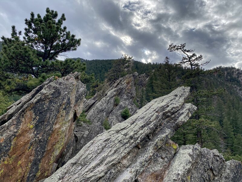 Jagged line of Quartzite Ridge, Nov. 6, 2022.