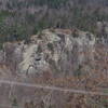 Point Lookout Mtn Crag,  with Gorham Slab in the center.  There's more rock to the right.