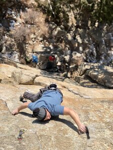 Logan making the last hard move!