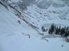 A chilly day ice climbing above Black Lake.