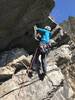 Tyler crushing the crux on corkscrew