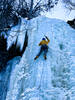 Climbing Coastie on the Lead