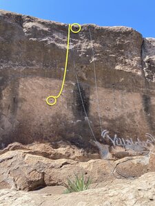 RJG #9 - Starting pocket circled at bottom and jug circled at top