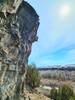 Beautiful prow climb on bomber rock