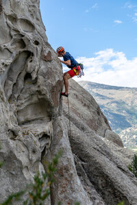 Alex pulling through the middle of the route.