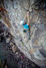 Rutger placing the last piece on the easier upper section of Soli