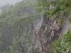 Gunks "Rain forest"... Rusty Trifle P1 from P1 of the Wrist on a rainy July 2018 day