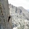 Airy belay on the Sickle. Good stuff!