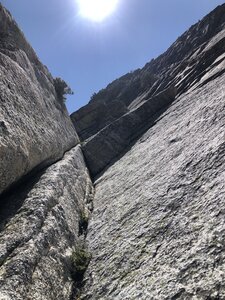 The epic dihedral pitch! This thing is so sick with an improbable exit up the left face right at the top of it.
