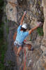 Martin, cruising up the face below the last panel on Mine To Keep.