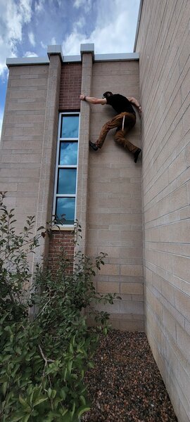 Osbourn on the first ascent.