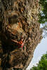 Cody working up the crux