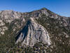 Drone view of Tahquitz rock (suicide rock behind). We were at the top of Tahquitz rock. Photo Credit: Thomas Nicolas