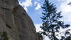 Jayden with beautiful movement through the upper section, cranking on some of the best crimps in the canyon.