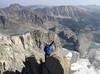 Mark Kroese in mid traverse.